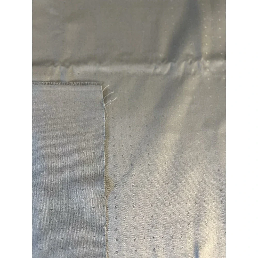 Blue Dobby Dot Cotton Fabric Remnant 54